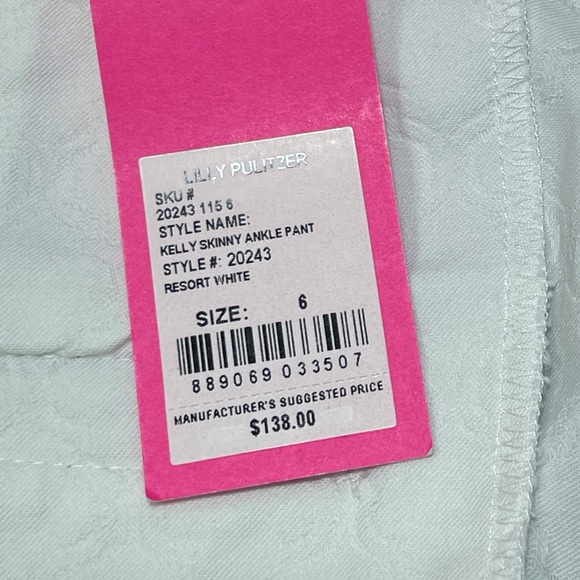 NWT Lilly Pulitzer Kelly Skinny Ankle Length Pant - Picture 16 of 16